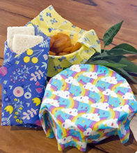 Load image into Gallery viewer, Huckleberry Make Your Own Beeswax Wraps Rainbows &amp; Clover

