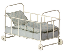 Load image into Gallery viewer, Maileg Cot Bed Micro Blue
