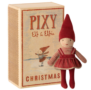 Maileg Christmas Pixy Elfie in Matchbox