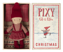 Load image into Gallery viewer, Maileg Christmas Pixy Elfie in Matchbox

