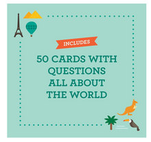 Load image into Gallery viewer, Petit Collage Trivia Card ­ - Our World
