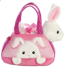 Load image into Gallery viewer, Fancy Pals Rabbit in a Pink Bunny Bag
