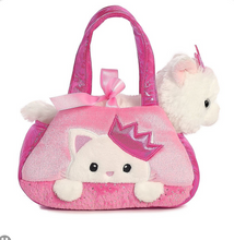 Load image into Gallery viewer, Fancy Pals White Princess Cat in a Kitty Bag
