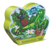 Load image into Gallery viewer, Crocodile Creek Backyard Bugs 36 piece Floor Puzzle
