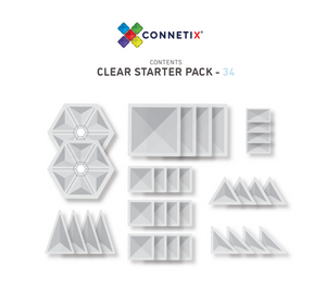 Connetix 34 Clear Piece Set