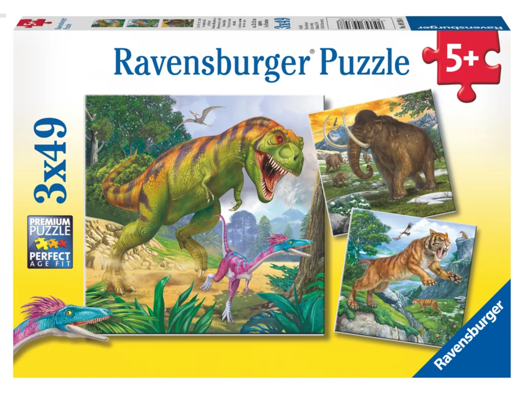 Ravensburger 3x49 Puzzle- Primeval Ruler