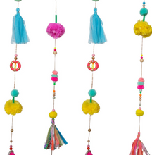 Load image into Gallery viewer, Garland Pom Pom Rainbow &amp; Gold
