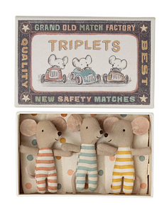 Maileg  Baby Mice Triplets in Matchbox