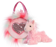 Load image into Gallery viewer, Fancy Pals Unicorn in Pink Fluffy Bag
