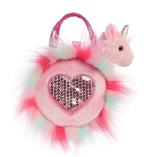 Load image into Gallery viewer, Fancy Pals Unicorn in Pink Fluffy Bag
