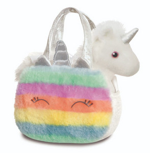 Fancy Pals Unicorn in Rainbow Unicorn Bag