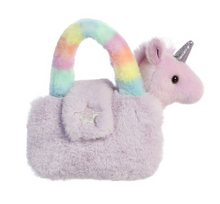 Load image into Gallery viewer, Fancy Pals Unicorn in Rainbow Unicorn Bag
