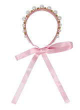 Load image into Gallery viewer, Pink Poppy Claris Headband Pearls &amp; Jewels
