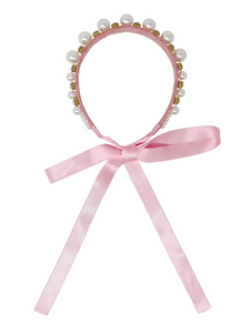 Pink Poppy Claris Headband Pearls & Jewels