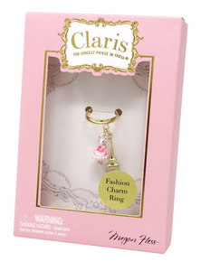 Pink Poppy Claris Charm Ring