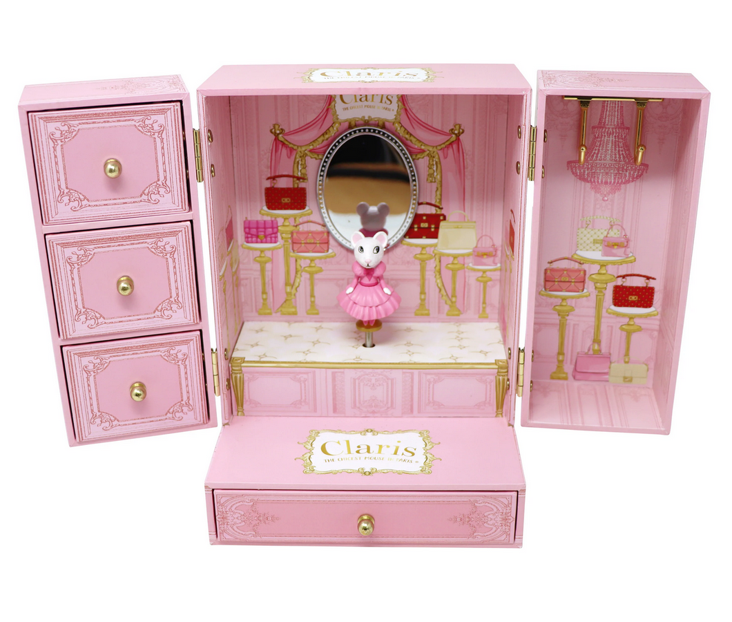Pink Poppy Claris Musical Jewellery Box