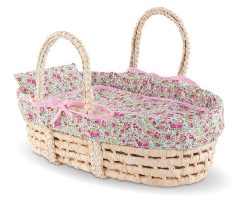 Corolle Wicker & Floral Carry Bed 14