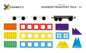 Connetix Rainbow Transport - 50 Pieces