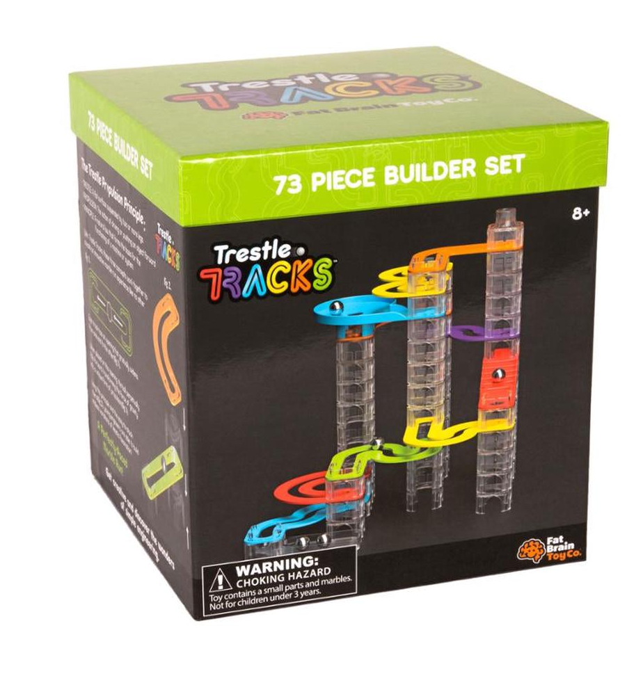 Fat Brain Trestle Tracks - 73 Piece Builder Set