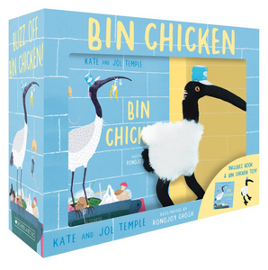 Bin Chicken Boxed Set Board Book & Plush