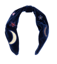 Load image into Gallery viewer, Mimi &amp; Lula Bright Sky Embellished Velvet Alice Band
