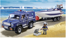 Load image into Gallery viewer, Playmobil Police Truck with Speedboat 5187
