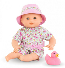 Load image into Gallery viewer, Corolle Bath Baby Coralie in Floral Playsuit 30cm/12&quot;
