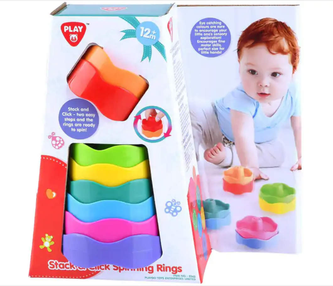 PlayGo Stick & Click Spinning Rings