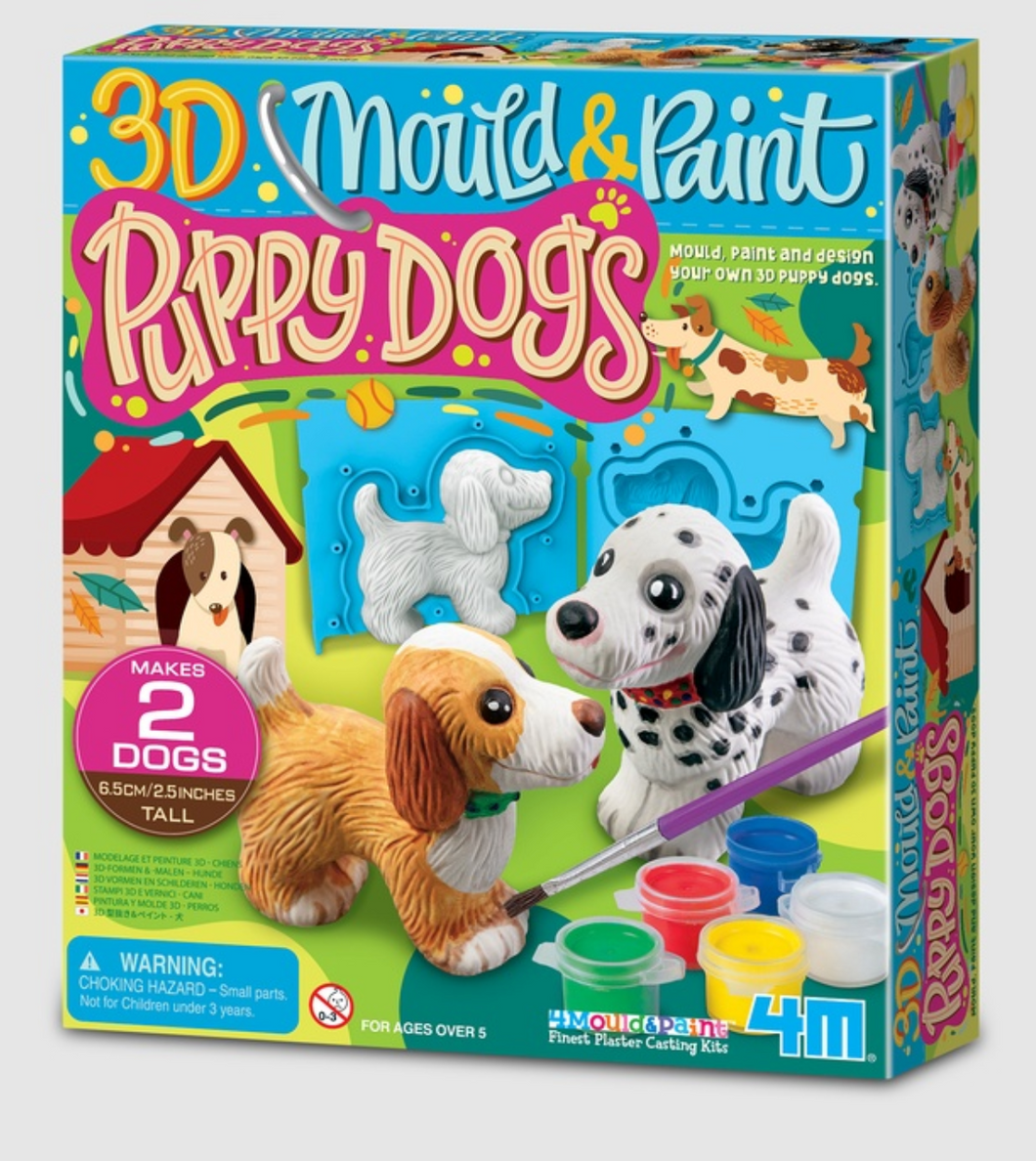 4M Mould & Paint 3D Puppy Dogs