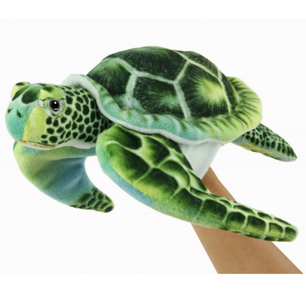 Hansa Green Turtle Puppet