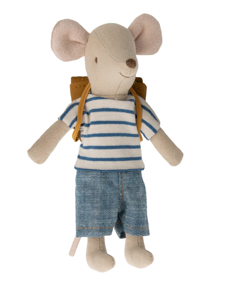 Maileg Tricycle Big Brother Mouse with Bag