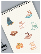 Load image into Gallery viewer, Stickers 40 Assorted Rabbits
