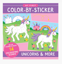 Load image into Gallery viewer, First Colour By Sticker Book Unicorns &amp; More
