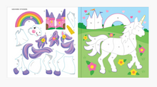 Load image into Gallery viewer, First Colour By Sticker Book Unicorns &amp; More
