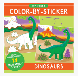 First Colour By Sticker Book Dinosaurs