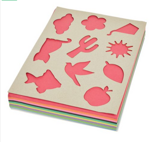 Construction Paper Pack with Stencils