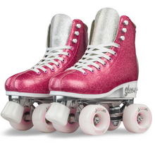 Load image into Gallery viewer, Disco GLAM Pink/Silver Roller Skates (Small j12-2)
