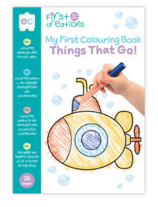 First Creations Colouring Book Things That Go