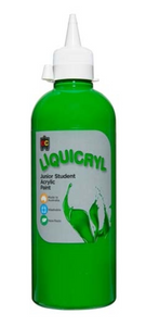 EC Liquicryl Junior Student Acrylic 500ml Leaf Green