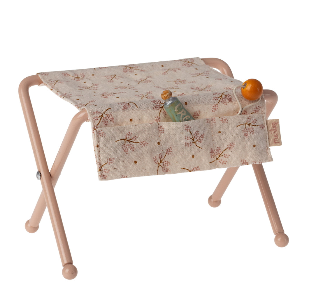 Maileg Nursery Table for Baby Mouse Rose