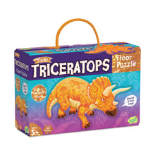 Load image into Gallery viewer, Peaceable Kingdom Floor Puzzle Triceratops
