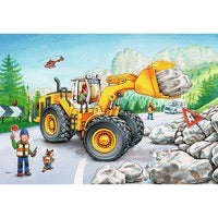 Load image into Gallery viewer, Ravensburger Diggers at Work 2 x 24 piece puzzles
