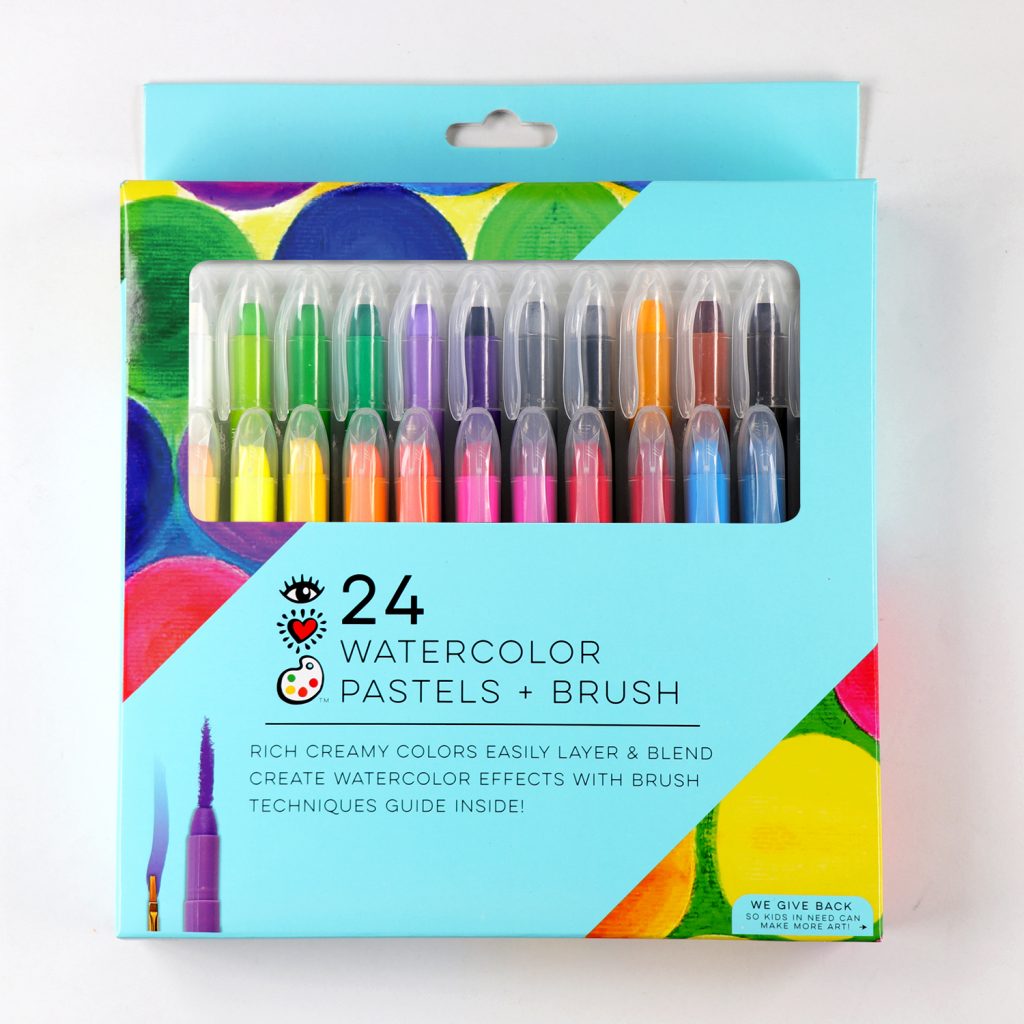 I Heart Art Watercolour Pastels & Brush 24 pack