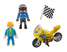Load image into Gallery viewer, Playmobil Boys with Motorcycle 70380
